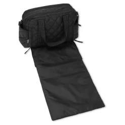 Pusletaske quiltet - black