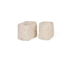 Quiltede kurve, 2 stk, Grey Sand