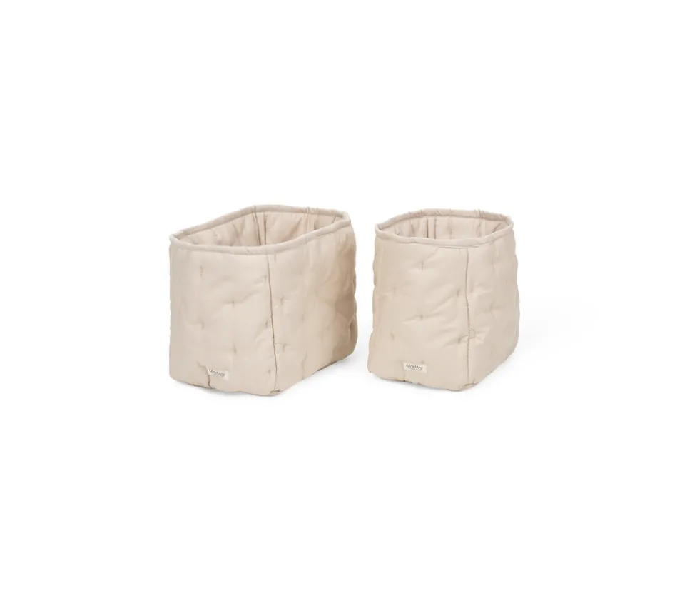 Quiltede kurve, 2 stk, Grey Sand