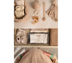 Quiltede kurve, 2 stk, Grey Sand