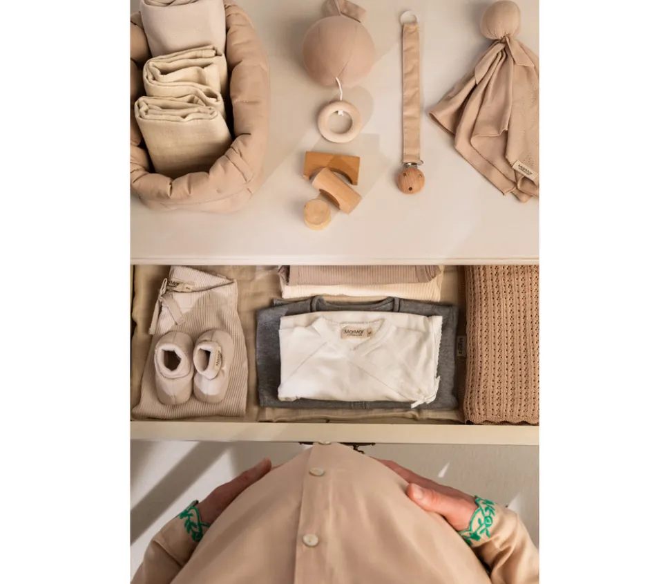 Quiltede kurve, 2 stk, Grey Sand