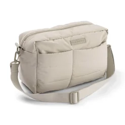 Quiltet barnevognstaske Sand