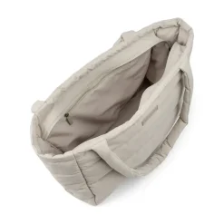 Quiltet pusle tote bag - Sand