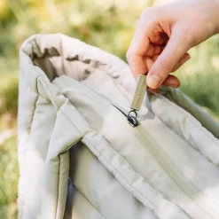 Quiltet pusle tote bag - Sand