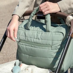 Quiltet pusletaske - grøn