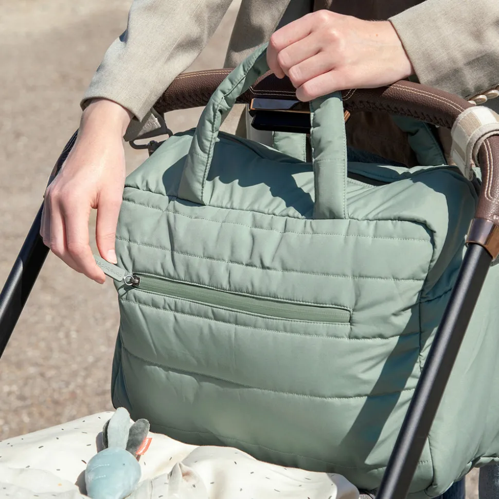 Quiltet pusletaske - grøn