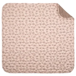 Quiltet tæppe, 90x90 cm - Flora