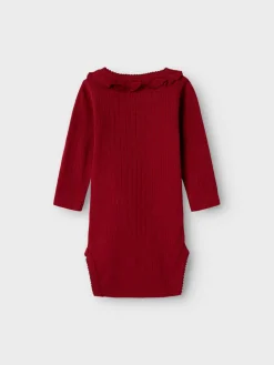 Rachel Langærmet Body - Red dahlia