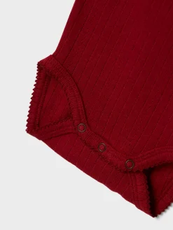 Rachel Langærmet Body - Red dahlia