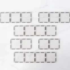 Ractangle Pack - magnetsæt 12 dele - clear