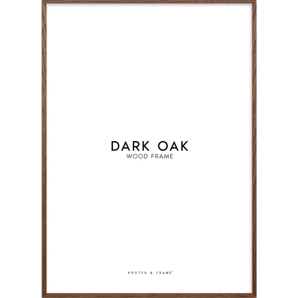 Ramme Mørk egetræ A3