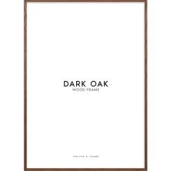 Ramme Mørk egetræ 30x40
