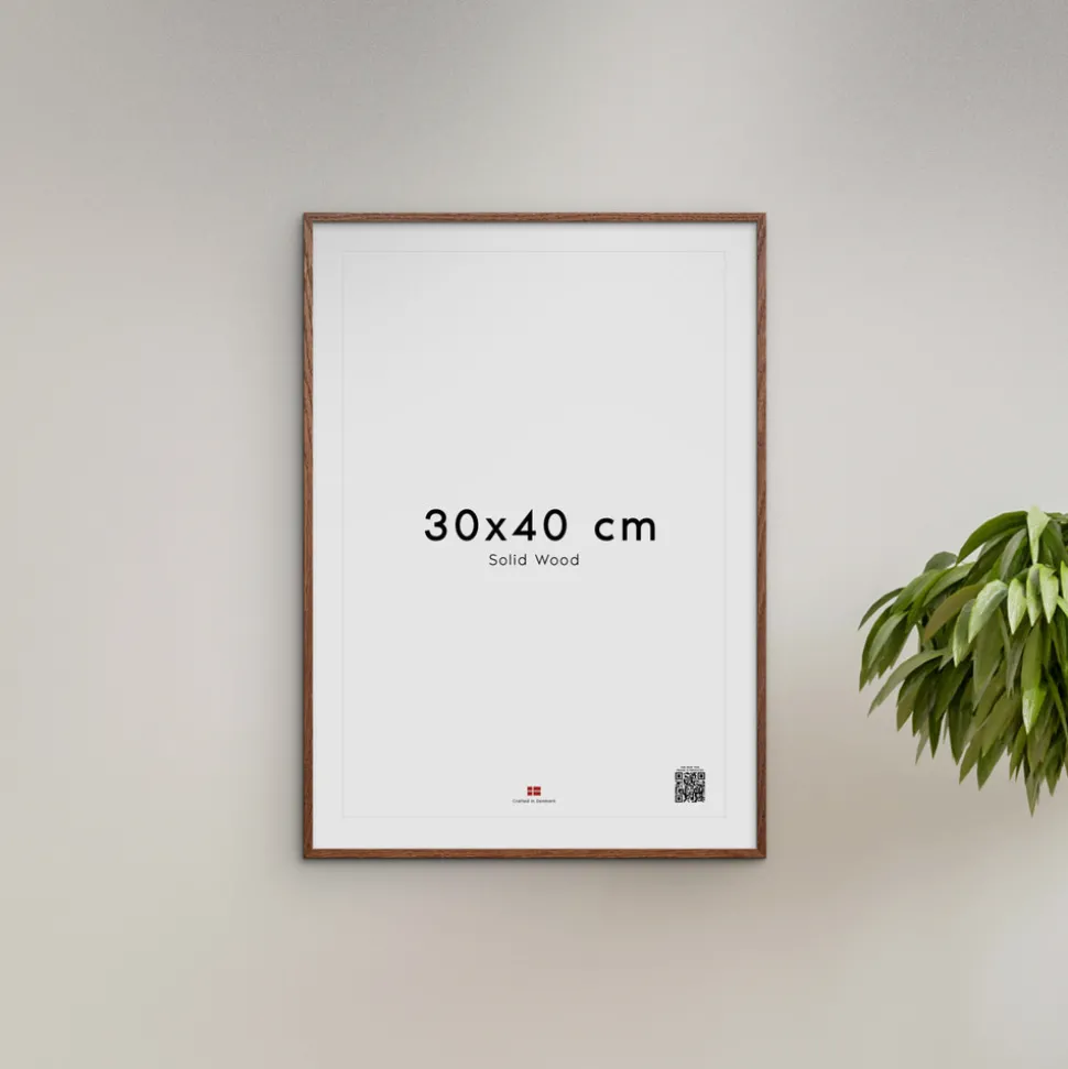 Ramme Mørk egetræ 30x40