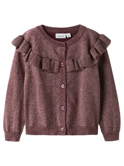 Refraja Strikket Cardigan - Burgundy