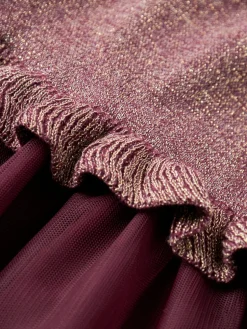 Refraja Strikket Kjole - Burgundy