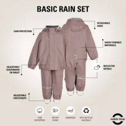 Regntøj Recycled - ADOBE ROSE