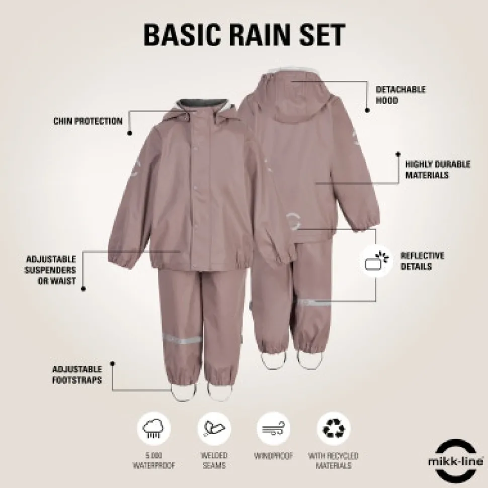 Regntøj Recycled - ADOBE ROSE