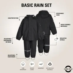 Regntøj Recycled - BLACK