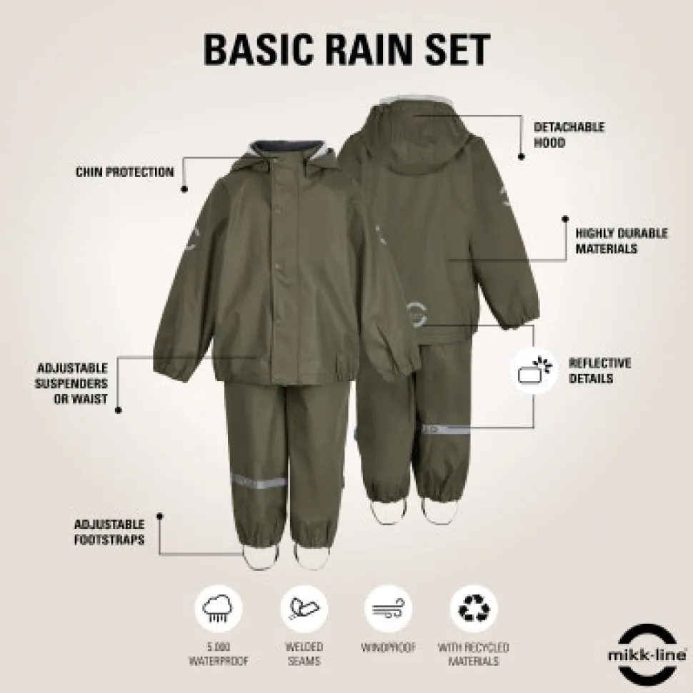 Regntøj Recycled - DUSTYOLIVE
