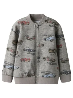 Reiner Sweat Cardigan m. Lynlås - Grey Melange