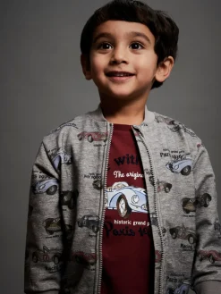 Reiner Sweat Cardigan m. Lynlås - Grey Melange