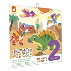 Repositionable Thick Stickers-Dinosaur