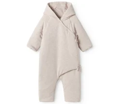 Rex - Vatteret Baby Heldragt - Light beige melange