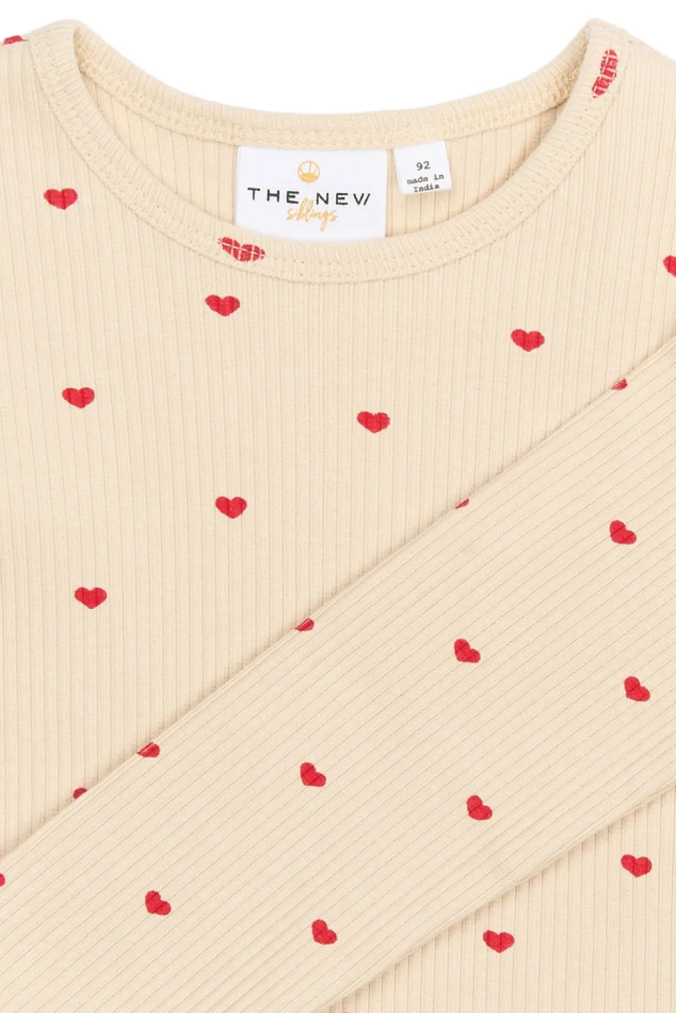 Rhea Rib Bluse - GARDENIA