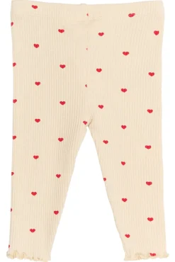 Rhea Rib Leggings - GARDENIA