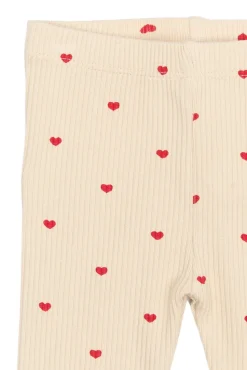 Rhea Rib Leggings - GARDENIA