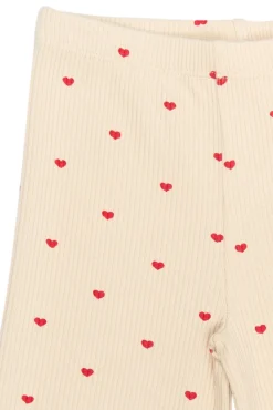 Rhea Wide Rib Bukser - GARDENIA