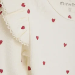 Rib Body Langærmet - med hjerteprint