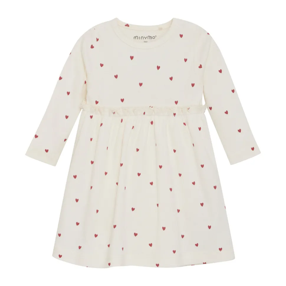 Rib Kjole - med hjerteprint