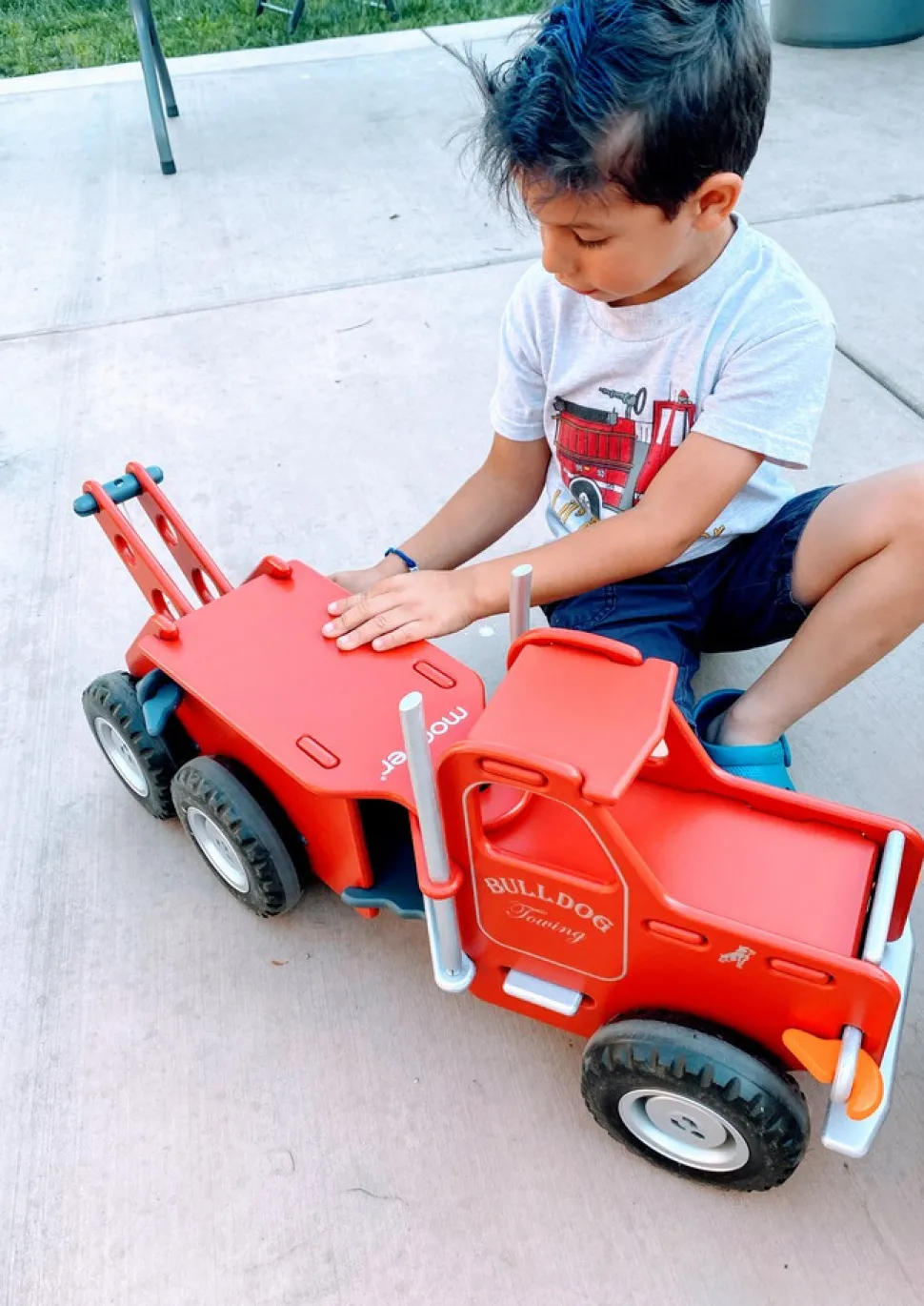 Ride-on Mack lastbil rød