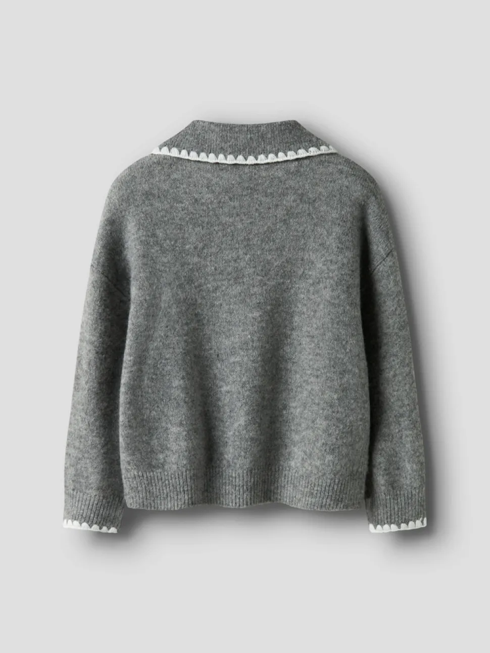 Rikasa Strikket Polo - Grey Melange