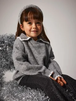 Rikasa Strikket Polo - Grey Melange