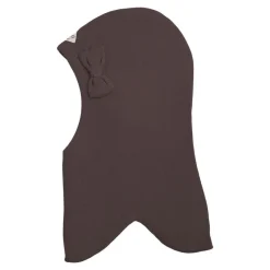 Rund Elefanthue m. Sløjfe - Chocolate brown