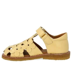 Sandal med blomster og velcro - 2706