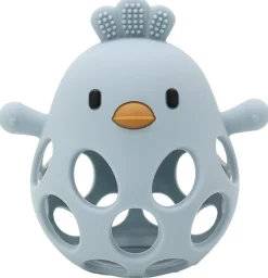 Sansebold med ælling i LFGB silikone, lyseblå