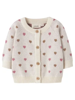 Saran Hjerte Strik Cardigan - Turtledove