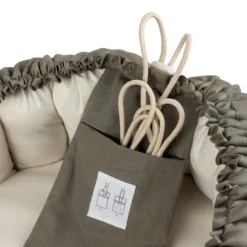 Sebra lift med kaleche - Dark olive