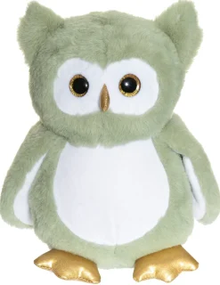 Selvlysende Ugle, plysdyr grøn, 25 cm