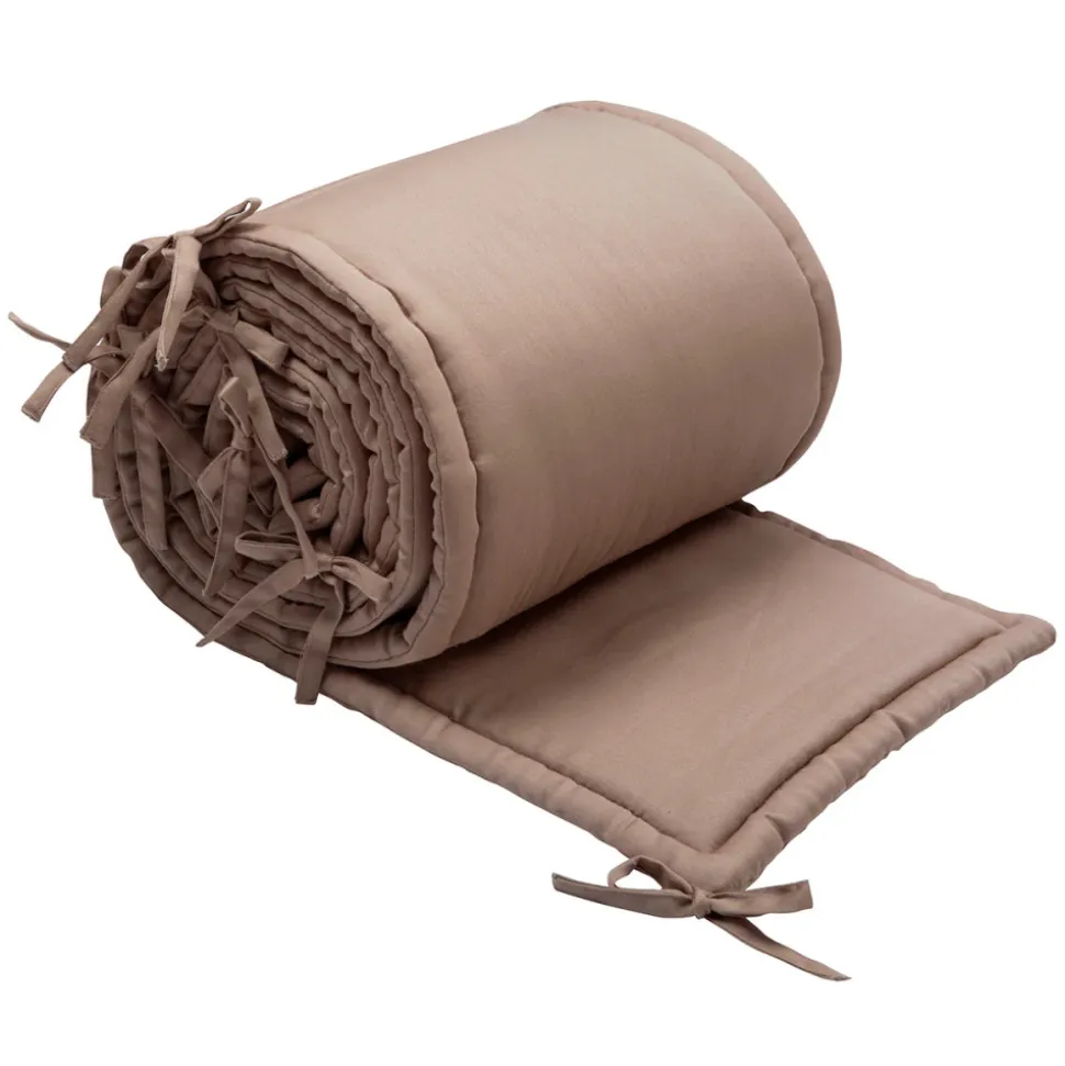 Sengerand med bindebånd - Walnut, 360x32 cm