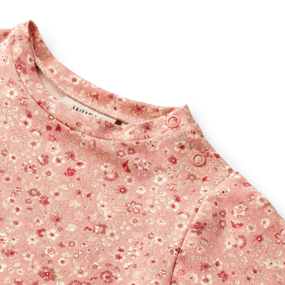 Sessa jersey kjole - rosette flowers