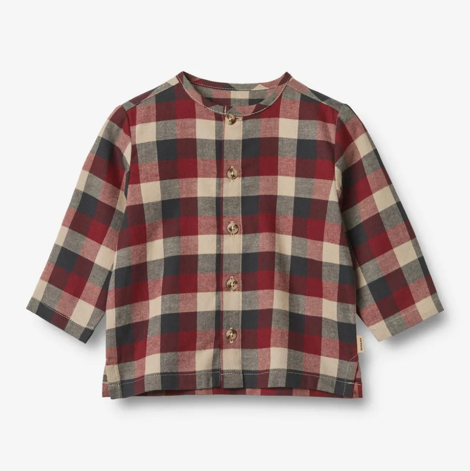 Shelby Skjorte - Red Blue Check