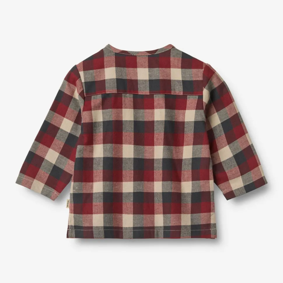 Shelby Skjorte - Red Blue Check