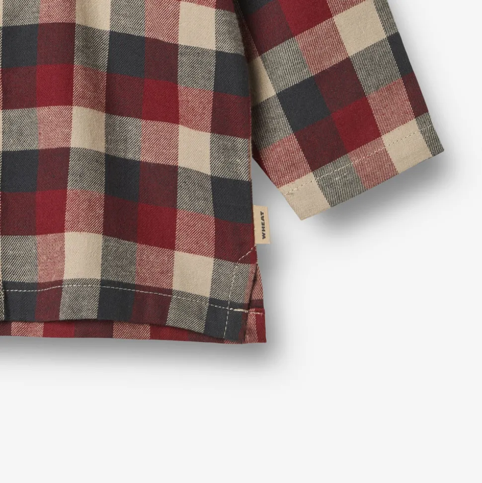 Shelby Skjorte - Red Blue Check