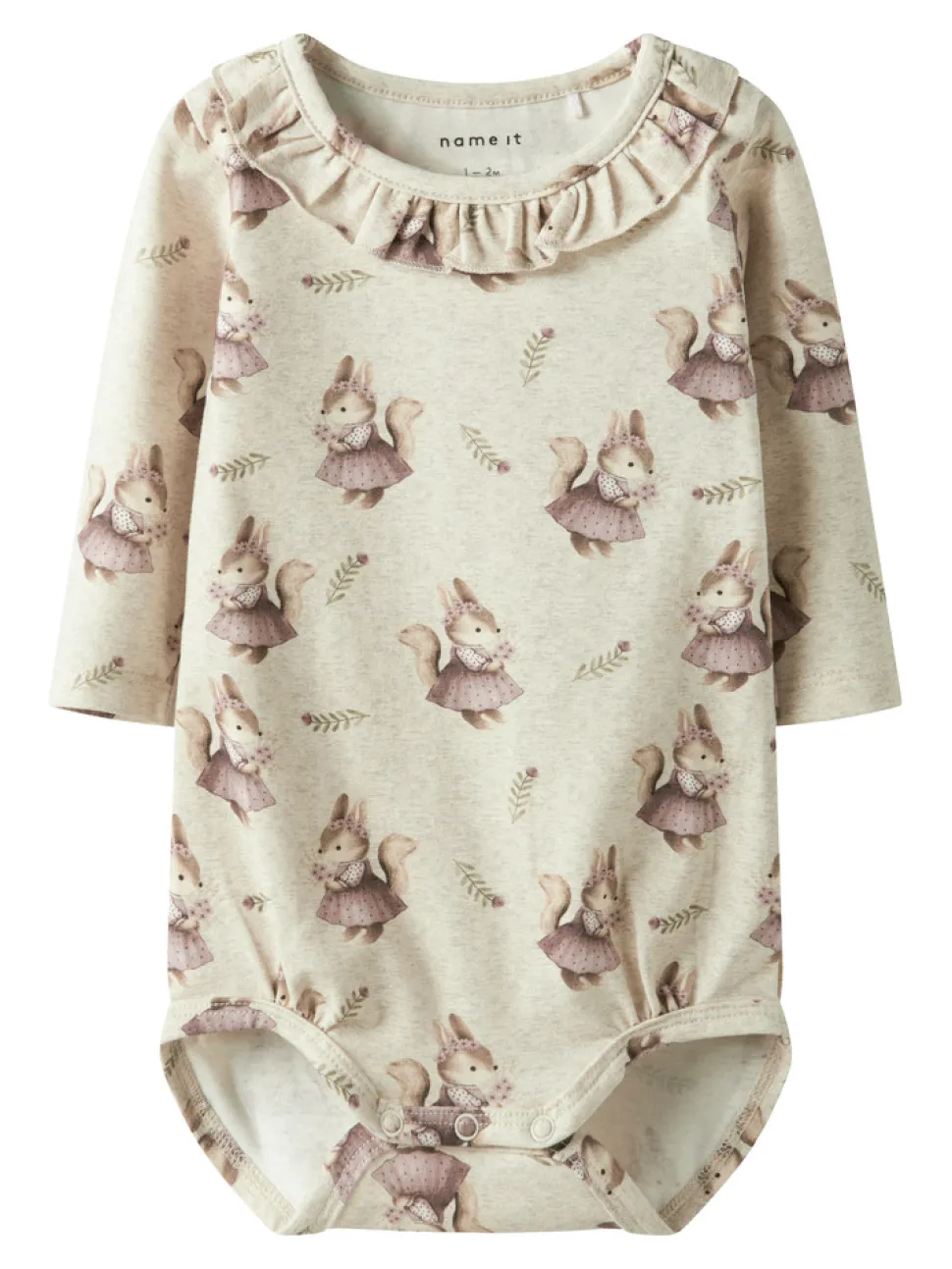 Shelly Langærmet Body - Peyote melange