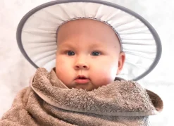 Shower cap med blød elastik, rosa