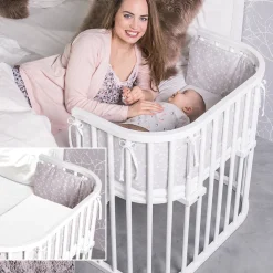 Side by side seng, original - hvid